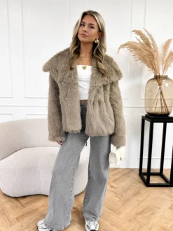 Djenna wide leg jeans grijs