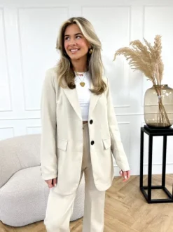 Elana blazer beige