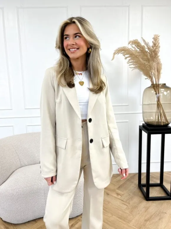 Elana blazer beige