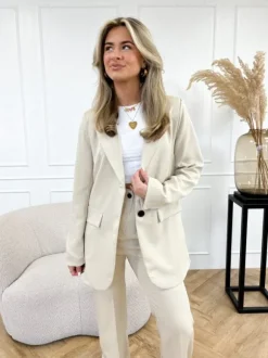 Elana blazer beige
