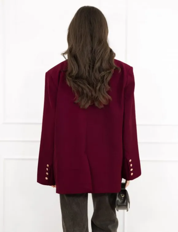 Elisa blazer bordeaux rood
