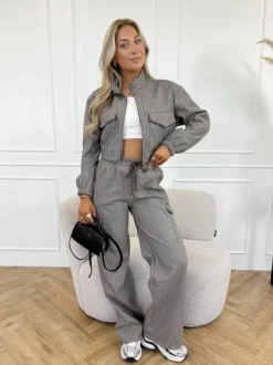 Elise strass broek bruin