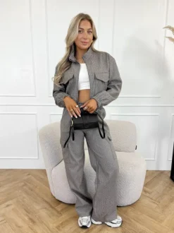 Elise strass jasje bruin