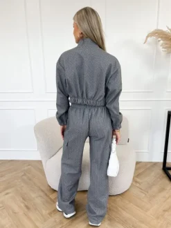 Elise strass jasje grijs