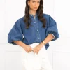 Elle spijkerblouse blauw