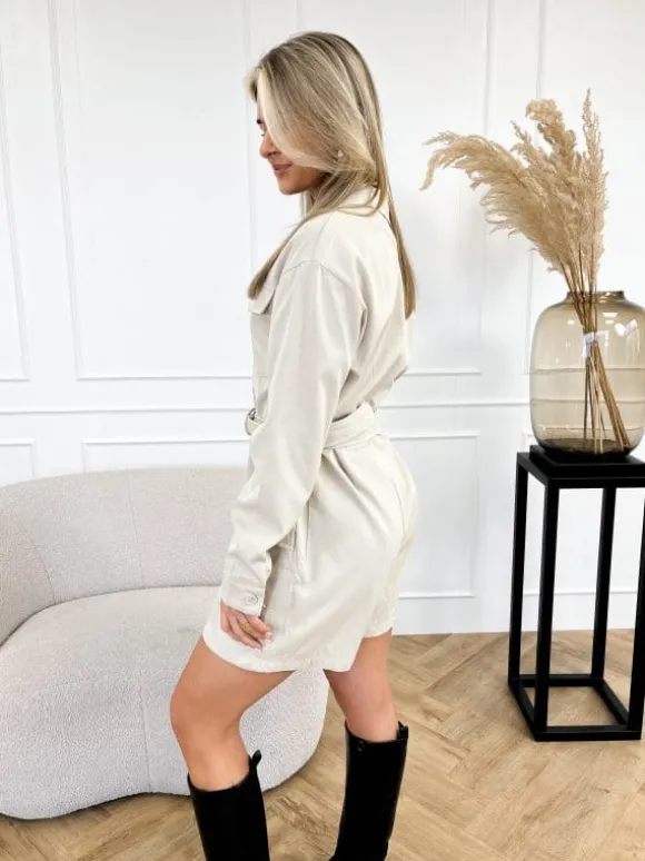 Ellis playsuit beige