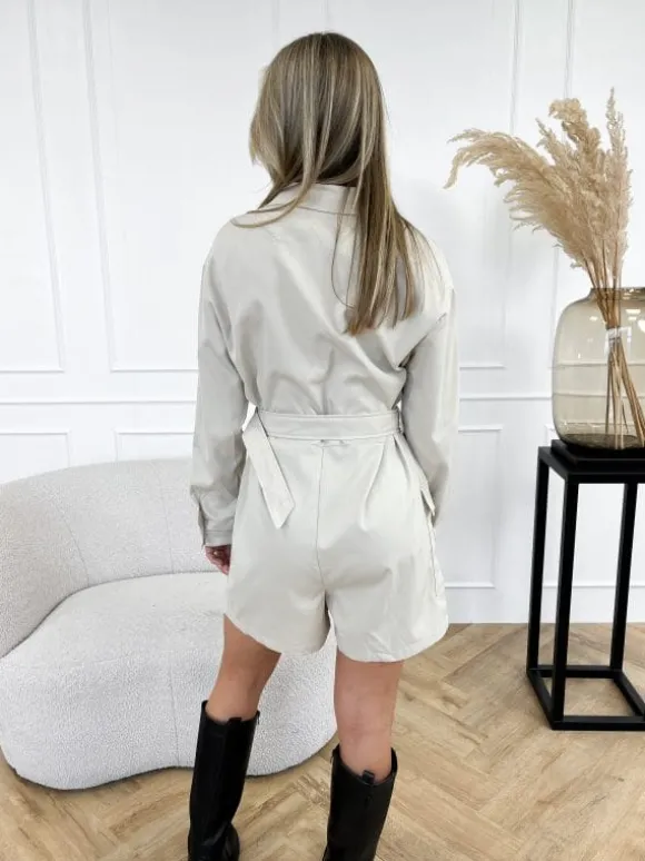 Ellis playsuit beige