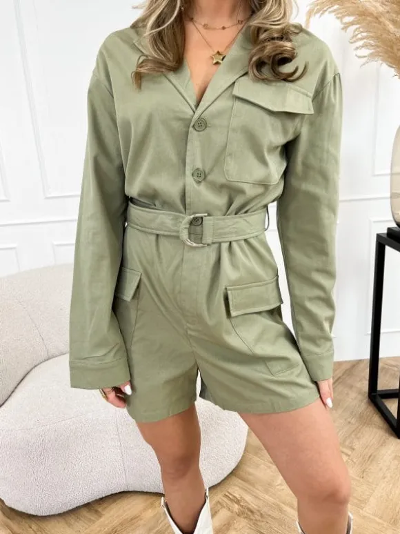 Ellis playsuit groen
