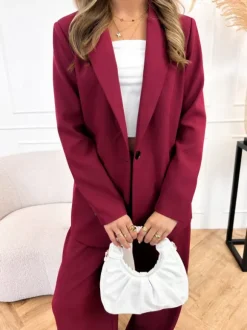 Emely blazer bordeaux rood