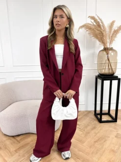 Emely blazer bordeaux rood