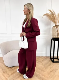 Emely blazer bordeaux rood