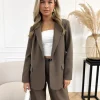 Emely blazer chocolat