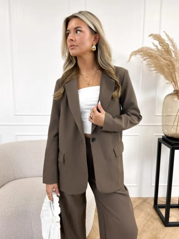 Emely blazer chocolat