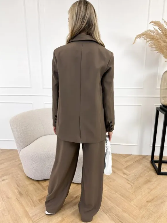 Emely blazer chocolat