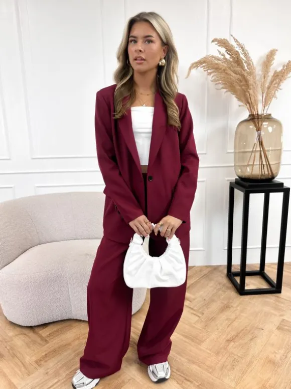 Emely pantalon bordeaux