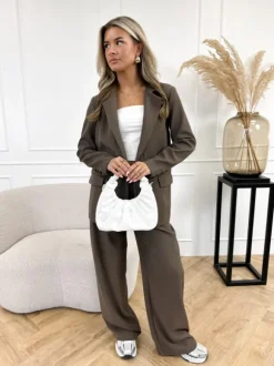 Emely pantalon chocolat