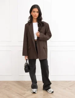 Emme blazer donker bruin