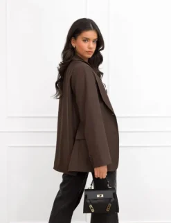 Emme blazer donker bruin