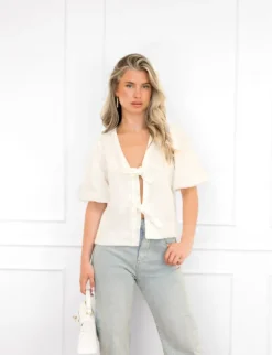 Esmee denim top wit