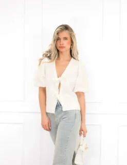 Esmee denim top wit