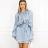 Evin jurk blauw