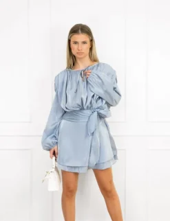 Evin jurk blauw