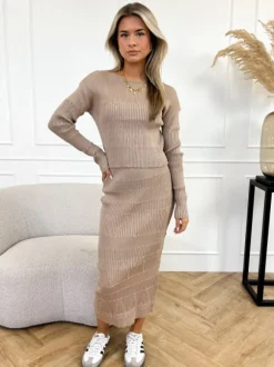 Evy set taupe