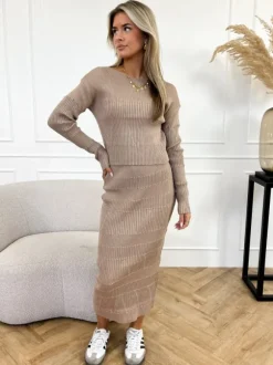 Evy set taupe