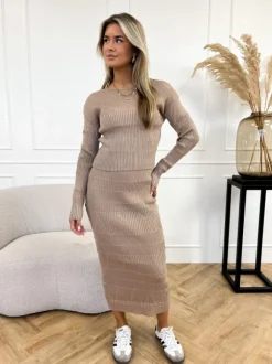 Evy set taupe
