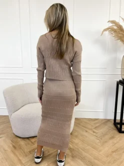 Evy set taupe