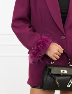 Feline blazer paars