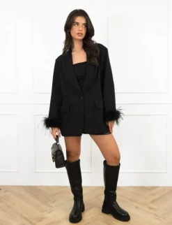 Feline blazer zwart