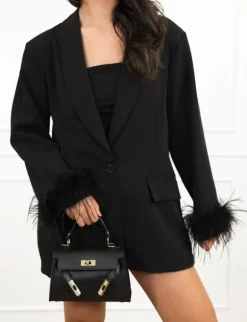 Feline blazer zwart