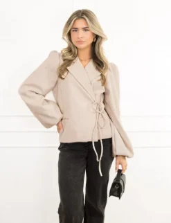 Fleur blazer beige