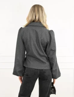 Fleur blazer donker grijs