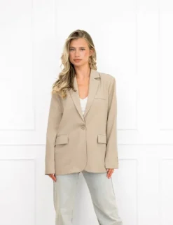 Floortje panter blazer beige