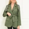 Frances blazer green