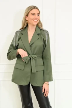 Frances blazer green