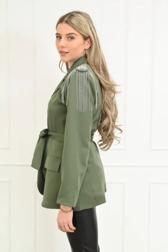 Frances blazer green