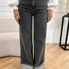 Gabi wide leg jeans donker grijs
