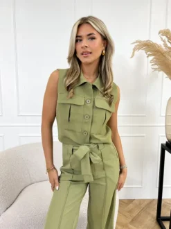 Gaia gilet groen
