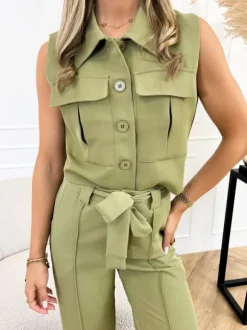 Gaia gilet groen