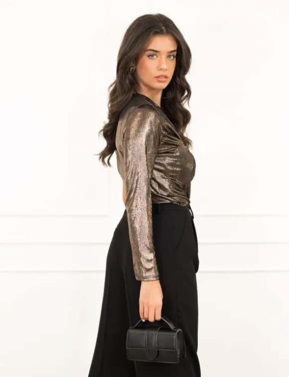 Gigi one shoulder body brons