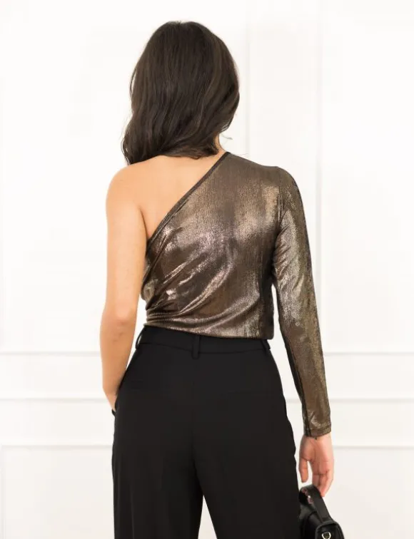 Gigi one shoulder body brons