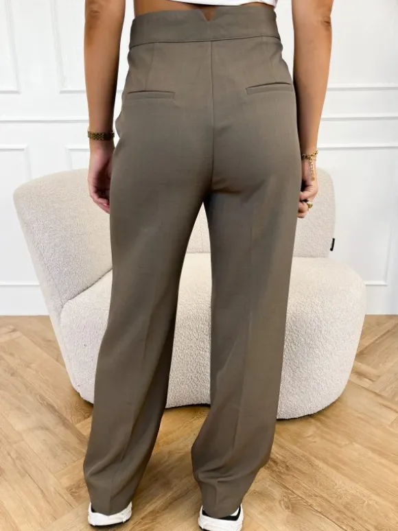 Hailey pantalon coffee