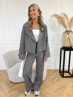 Hailey pantalon donker grijs
