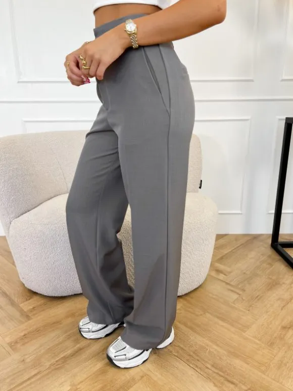 Hailey pantalon donker grijs