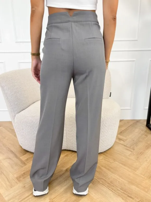 Hailey pantalon donker grijs