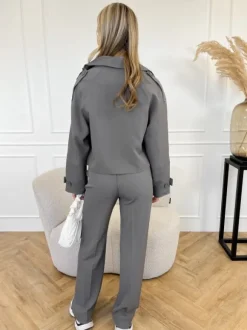 Hailey pantalon donker grijs