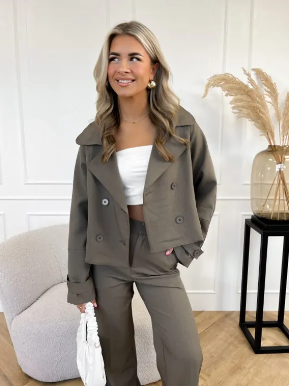 Hailey trenchcoat coffee